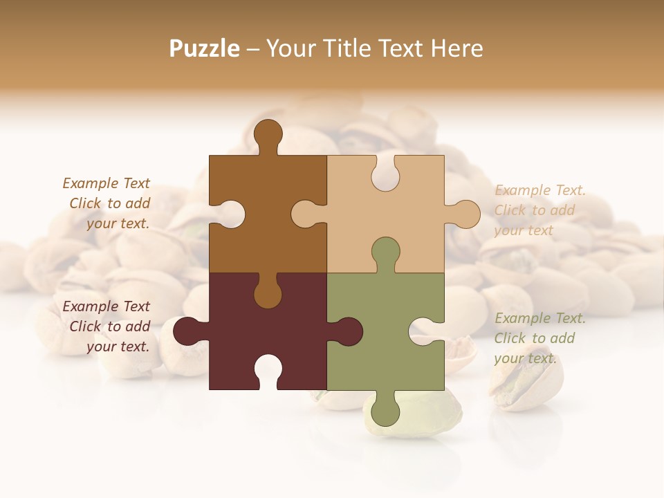 Peeled Nut Isolated PowerPoint Template