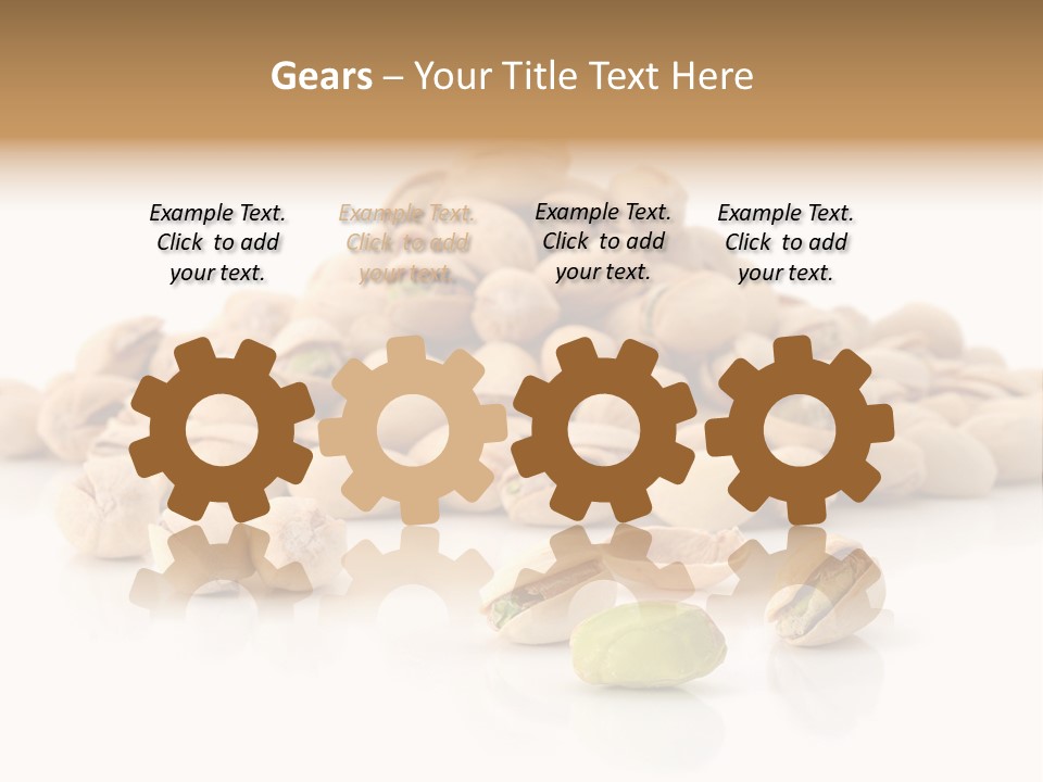 Peeled Nut Isolated PowerPoint Template