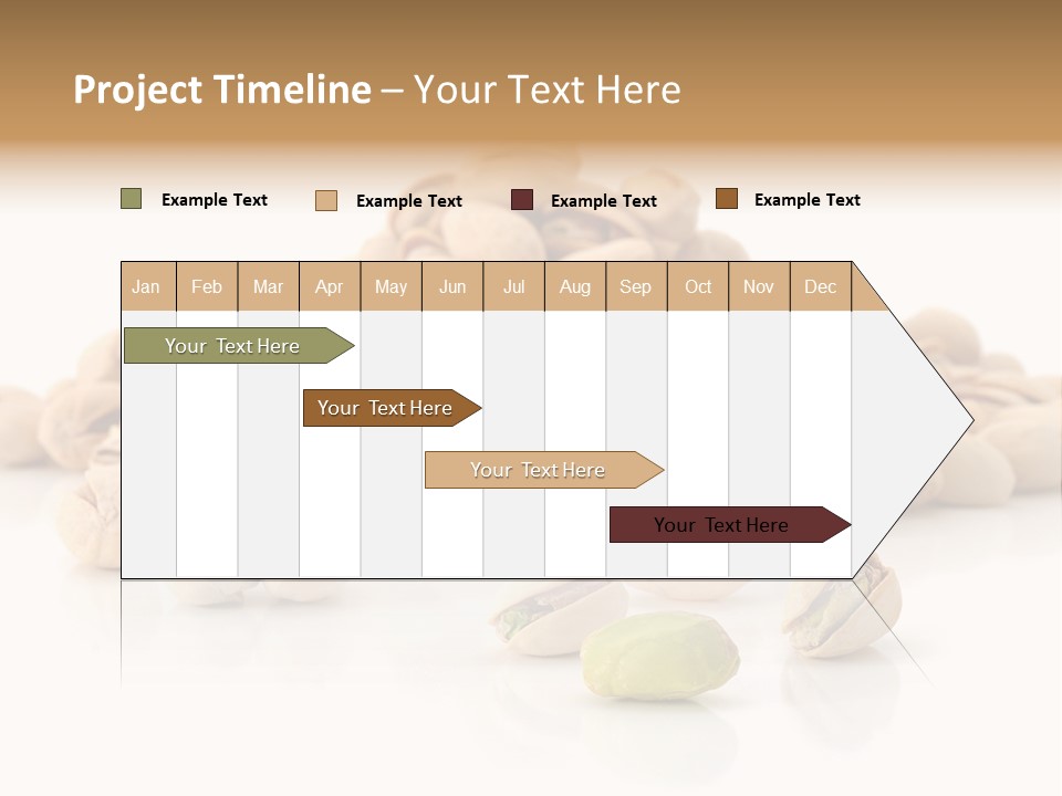 Peeled Nut Isolated PowerPoint Template