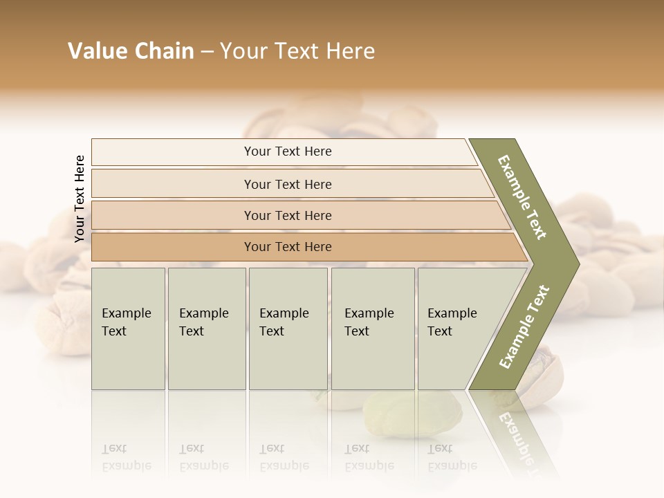 Peeled Nut Isolated PowerPoint Template