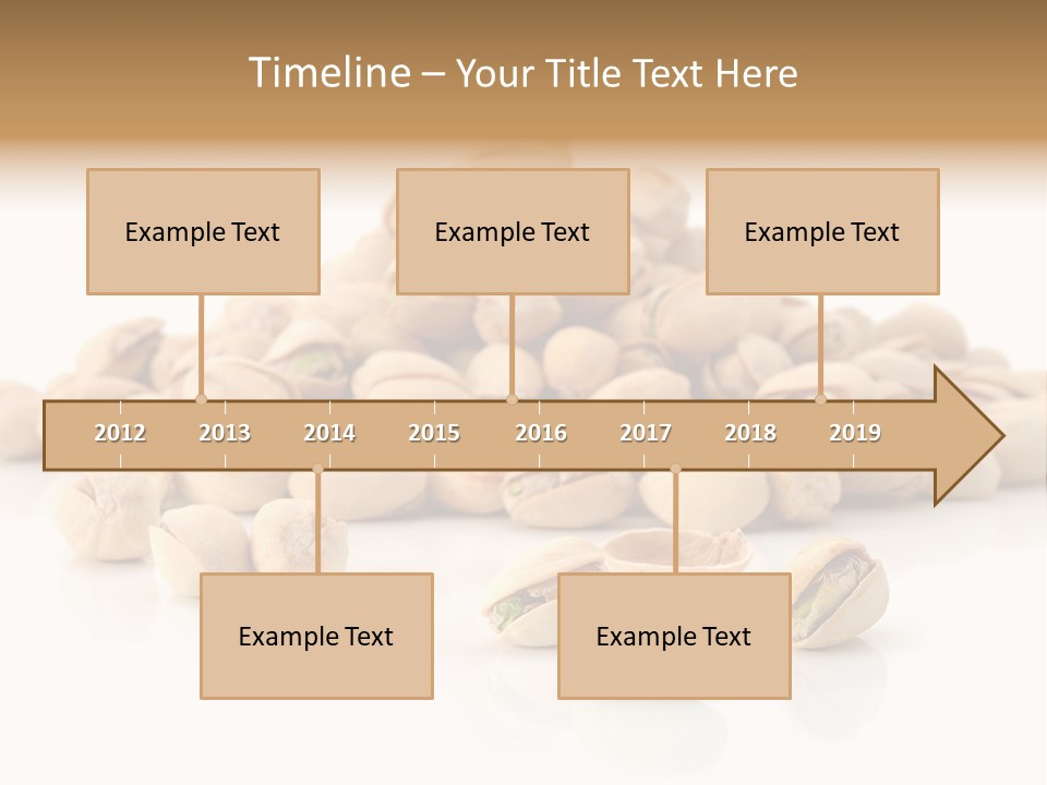 Peeled Nut Isolated PowerPoint Template