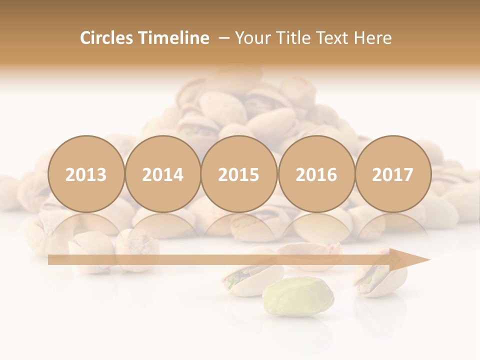 Peeled Nut Isolated PowerPoint Template