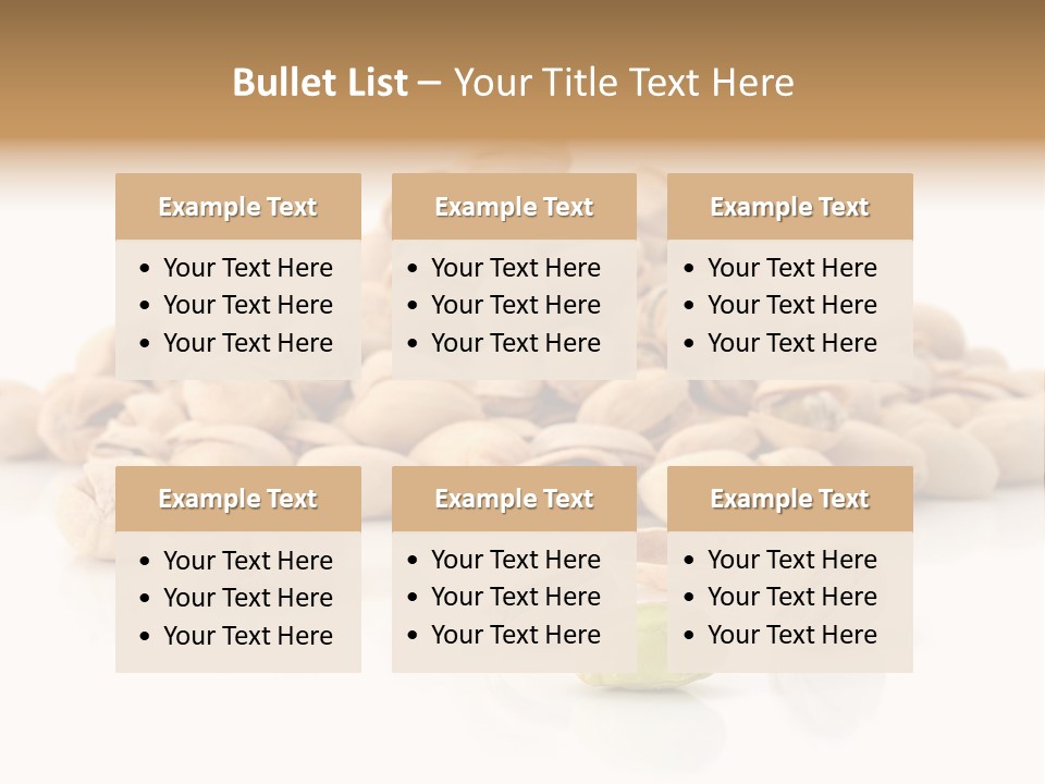 Peeled Nut Isolated PowerPoint Template