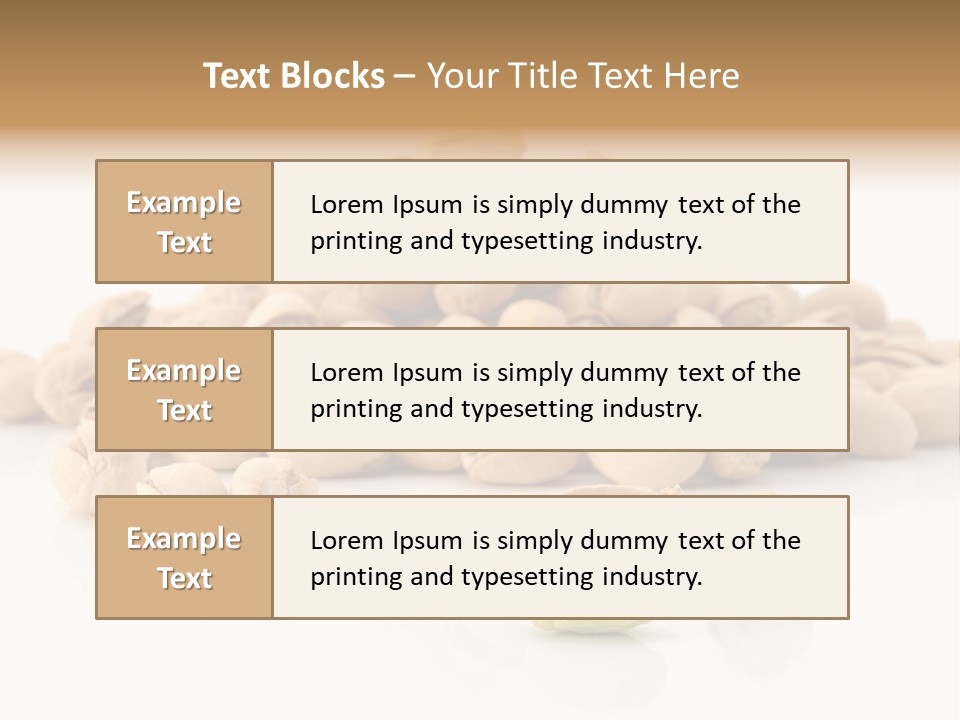 Peeled Nut Isolated PowerPoint Template