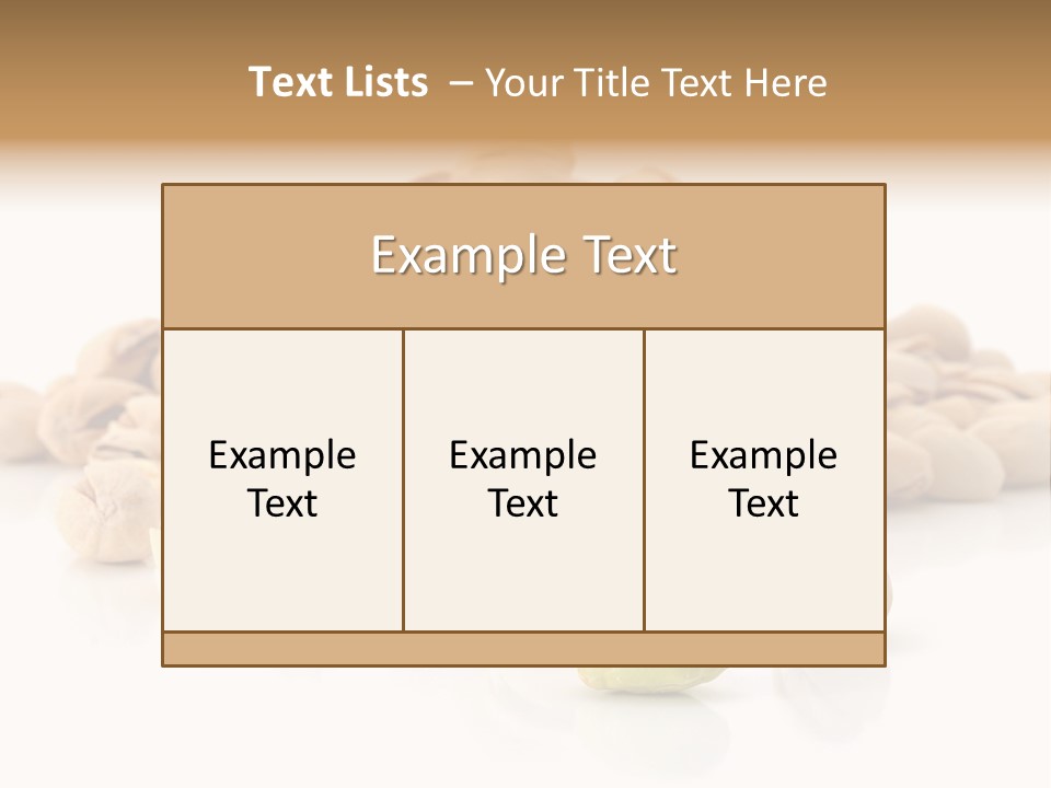 Peeled Nut Isolated PowerPoint Template