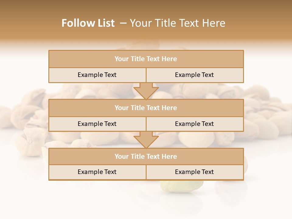 Peeled Nut Isolated PowerPoint Template