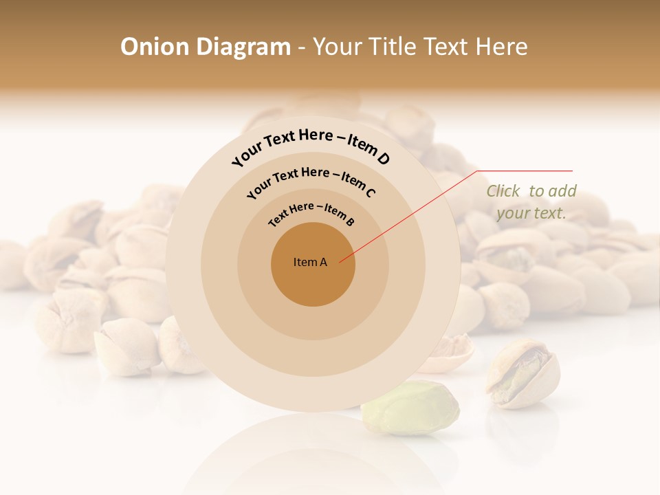 Peeled Nut Isolated PowerPoint Template