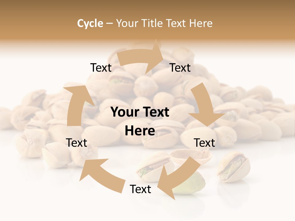 Peeled Nut Isolated PowerPoint Template