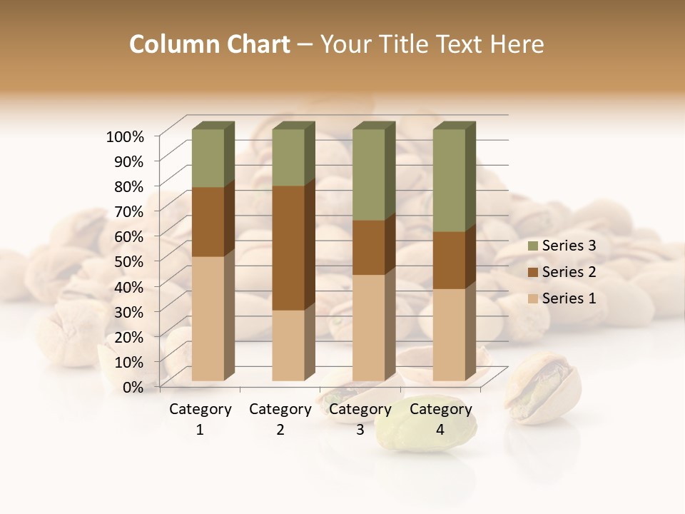 Peeled Nut Isolated PowerPoint Template