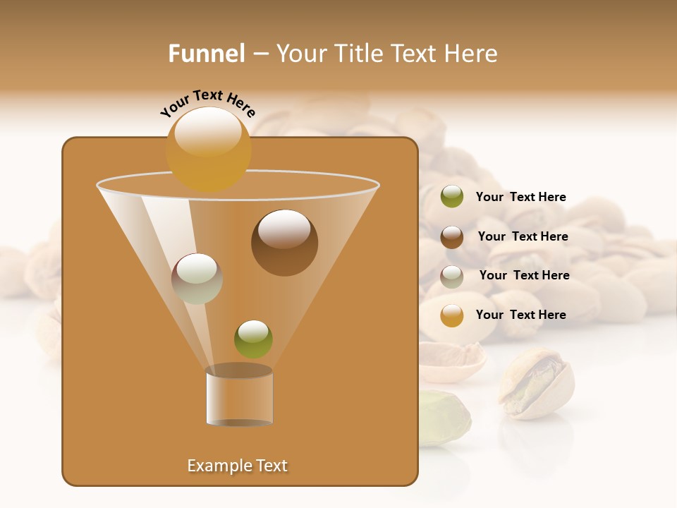 Peeled Nut Isolated PowerPoint Template