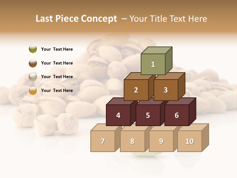 Peeled Nut Isolated PowerPoint Template