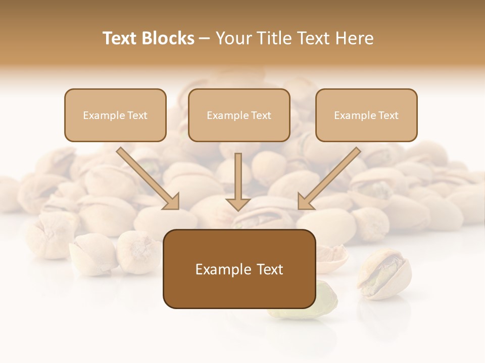 Peeled Nut Isolated PowerPoint Template