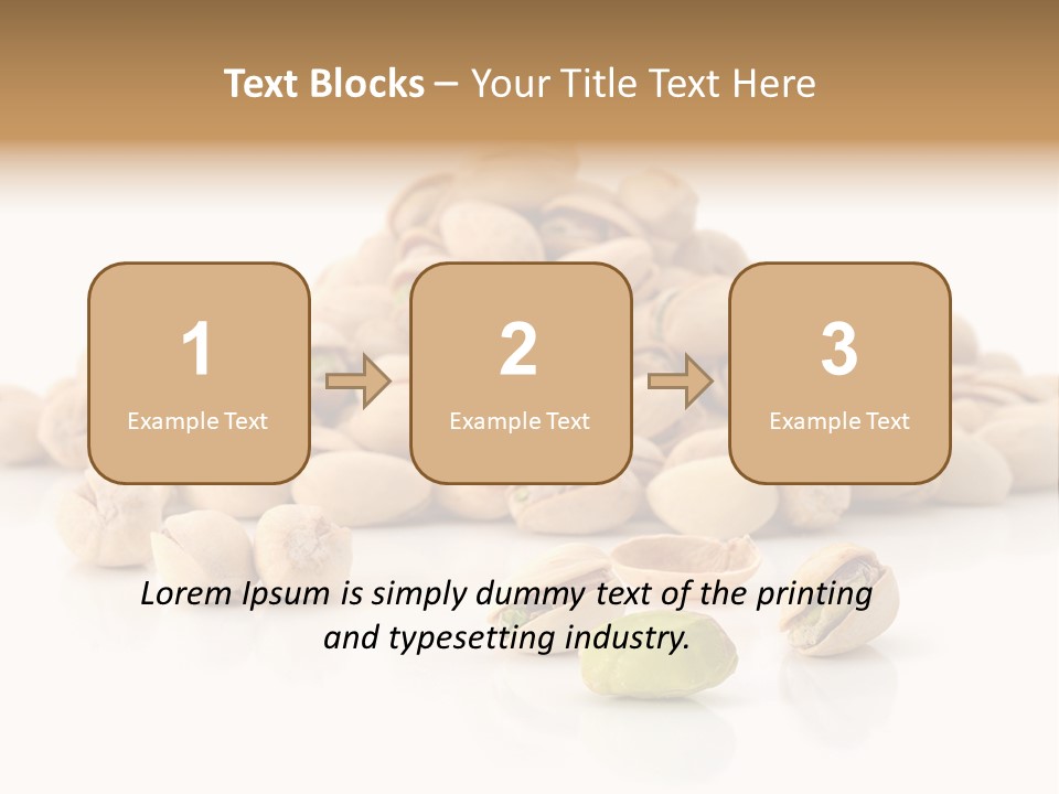 Peeled Nut Isolated PowerPoint Template