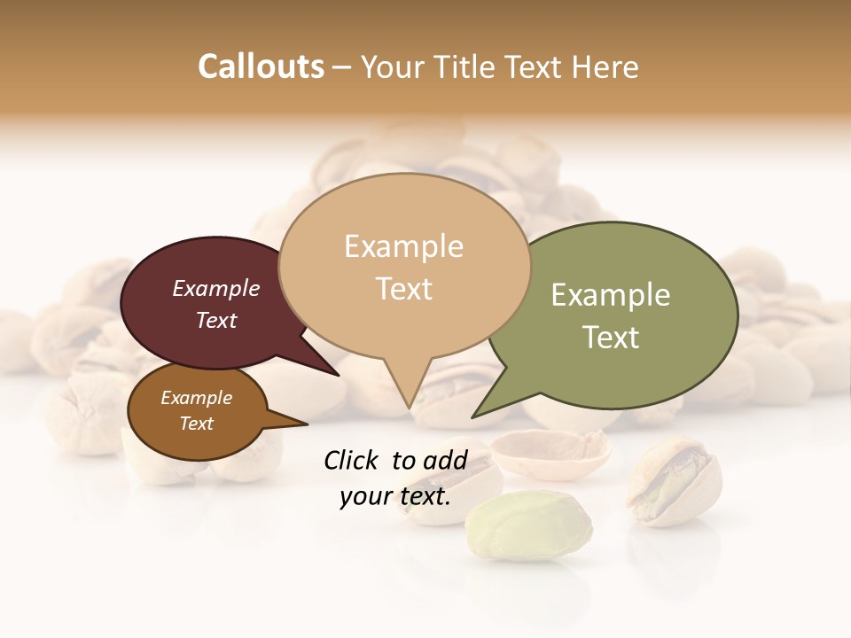 Peeled Nut Isolated PowerPoint Template