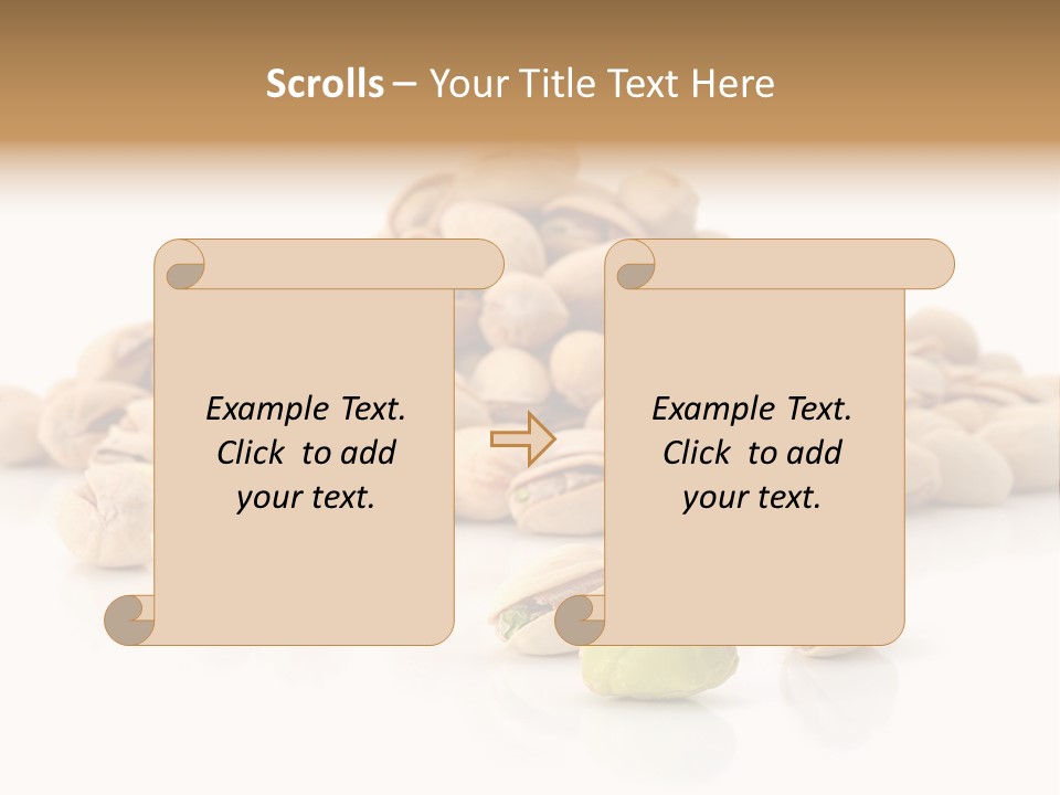Peeled Nut Isolated PowerPoint Template