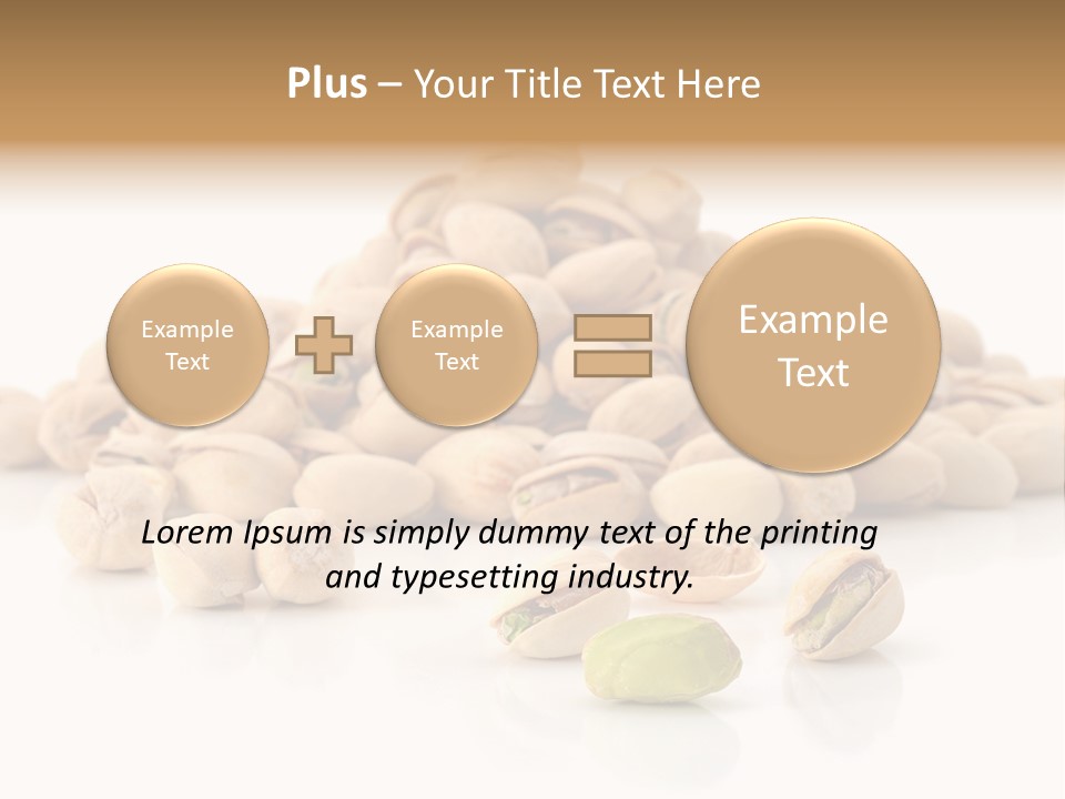 Peeled Nut Isolated PowerPoint Template