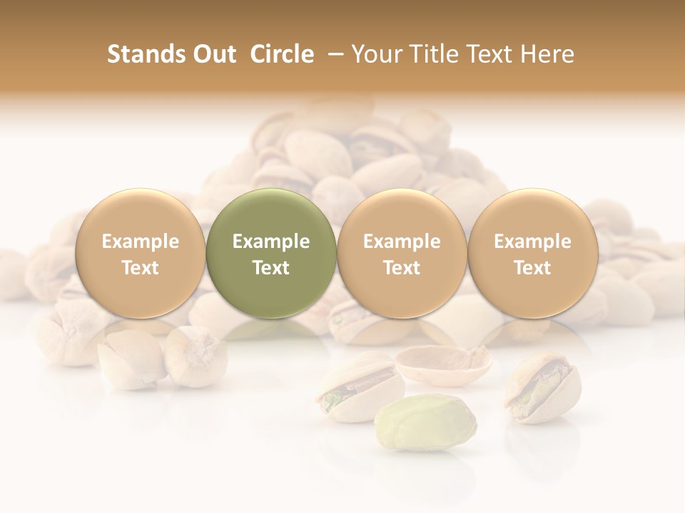 Peeled Nut Isolated PowerPoint Template