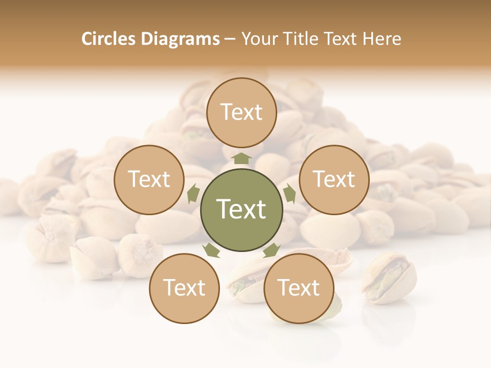 Peeled Nut Isolated PowerPoint Template