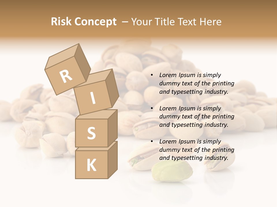 Peeled Nut Isolated PowerPoint Template