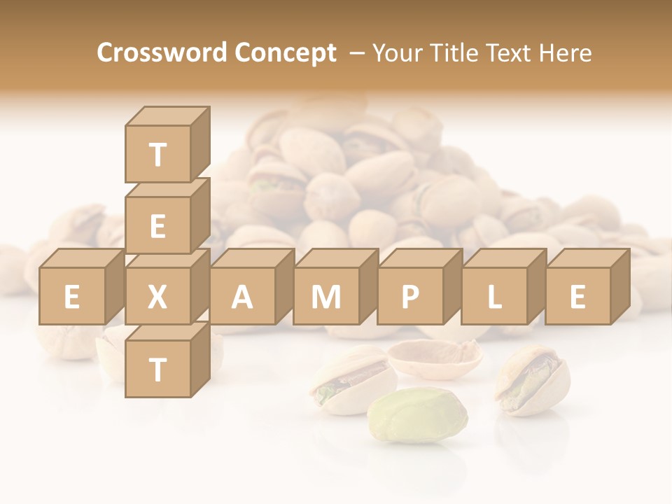 Peeled Nut Isolated PowerPoint Template