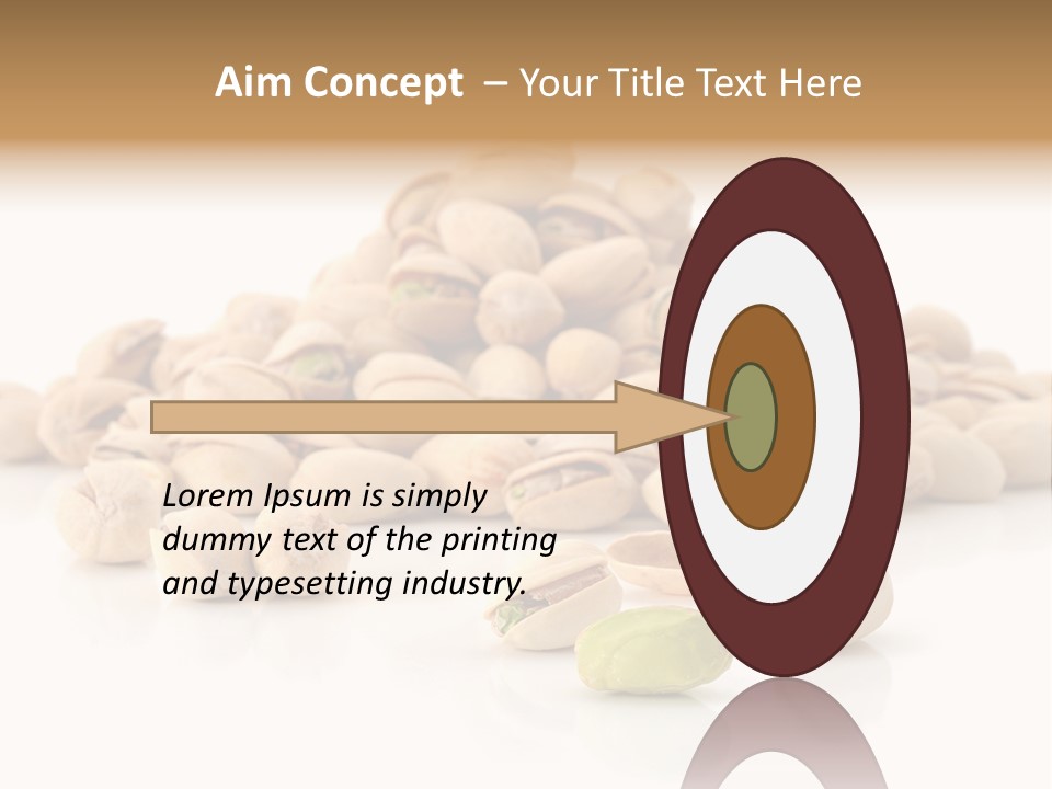Peeled Nut Isolated PowerPoint Template