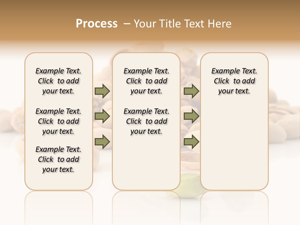 Peeled Nut Isolated PowerPoint Template