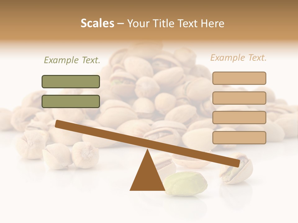 Peeled Nut Isolated PowerPoint Template