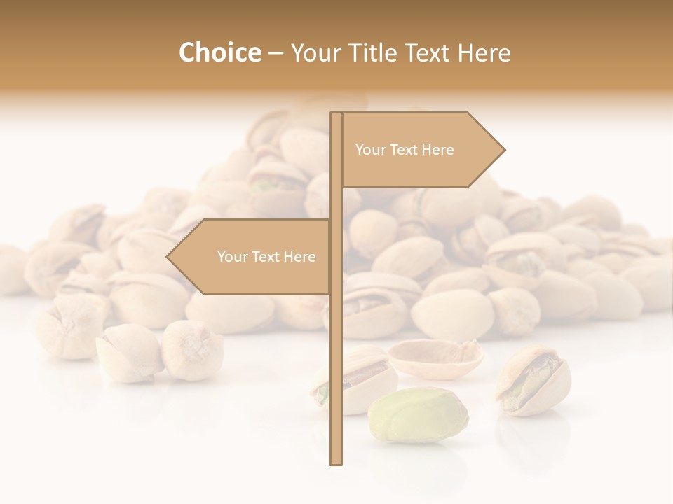 Peeled Nut Isolated PowerPoint Template