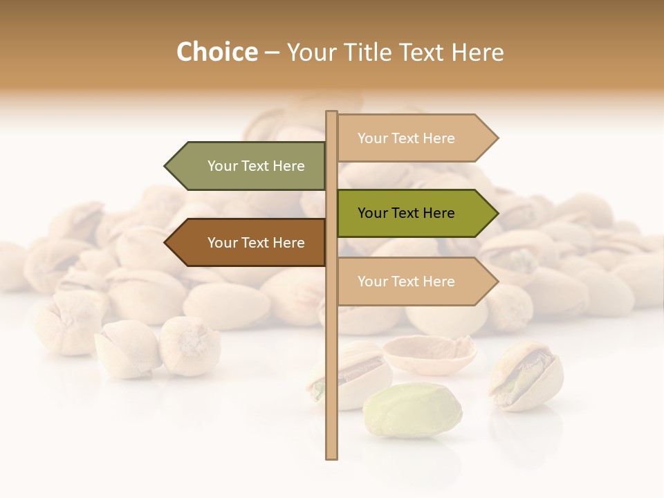Peeled Nut Isolated PowerPoint Template