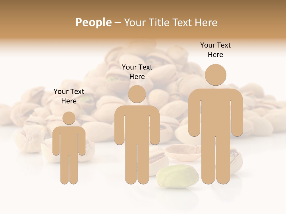 Peeled Nut Isolated PowerPoint Template