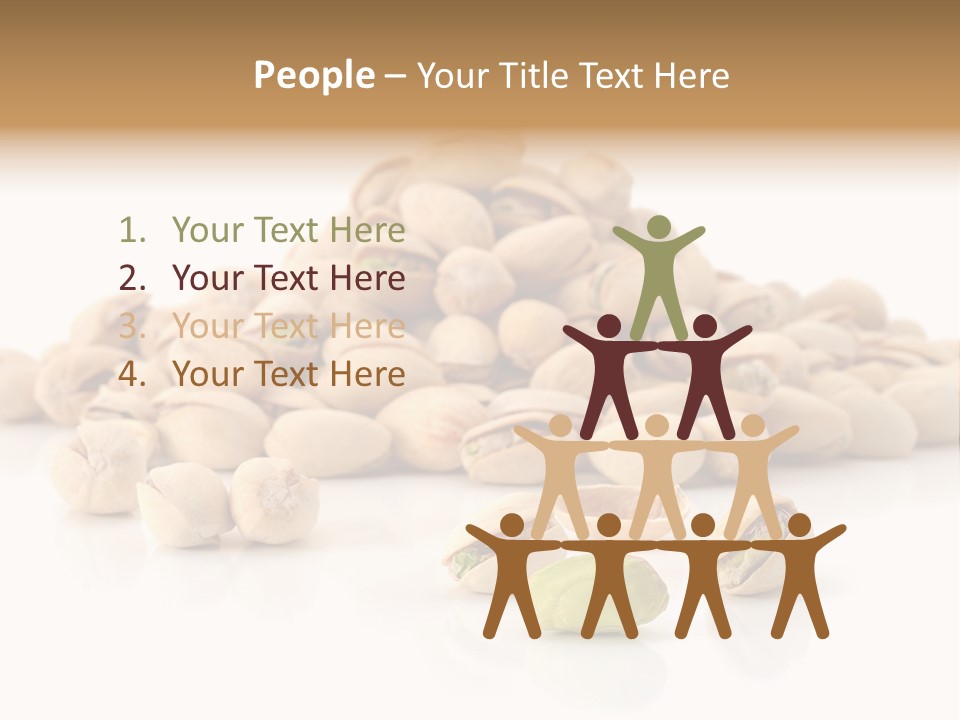 Peeled Nut Isolated PowerPoint Template
