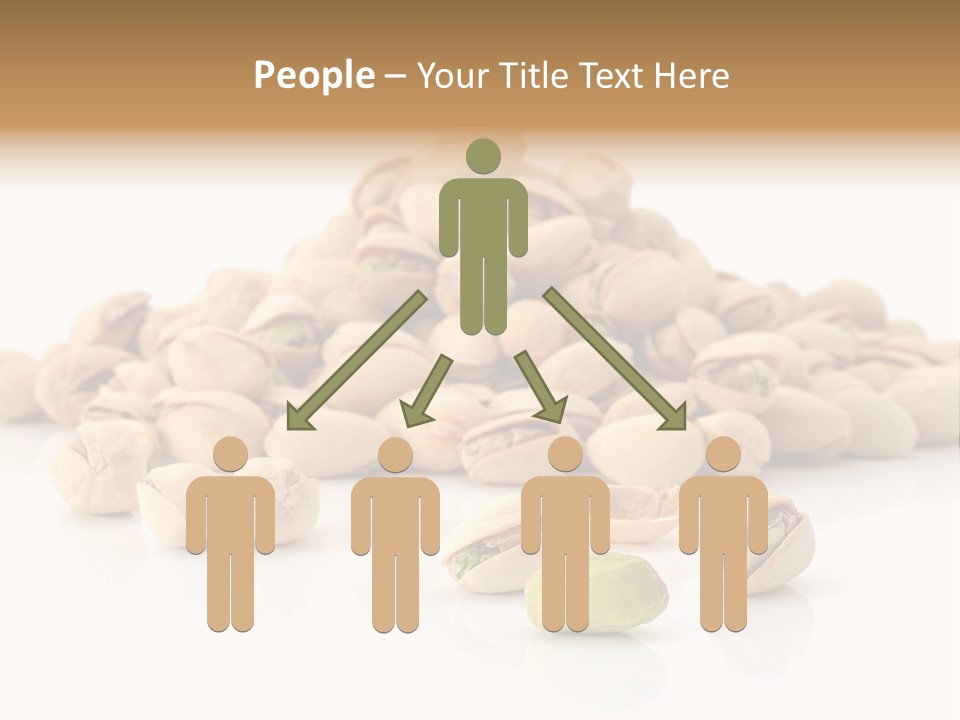 Peeled Nut Isolated PowerPoint Template