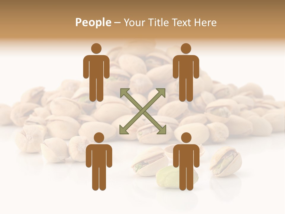 Peeled Nut Isolated PowerPoint Template