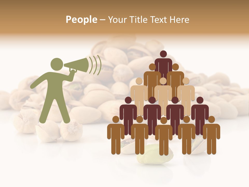 Peeled Nut Isolated PowerPoint Template