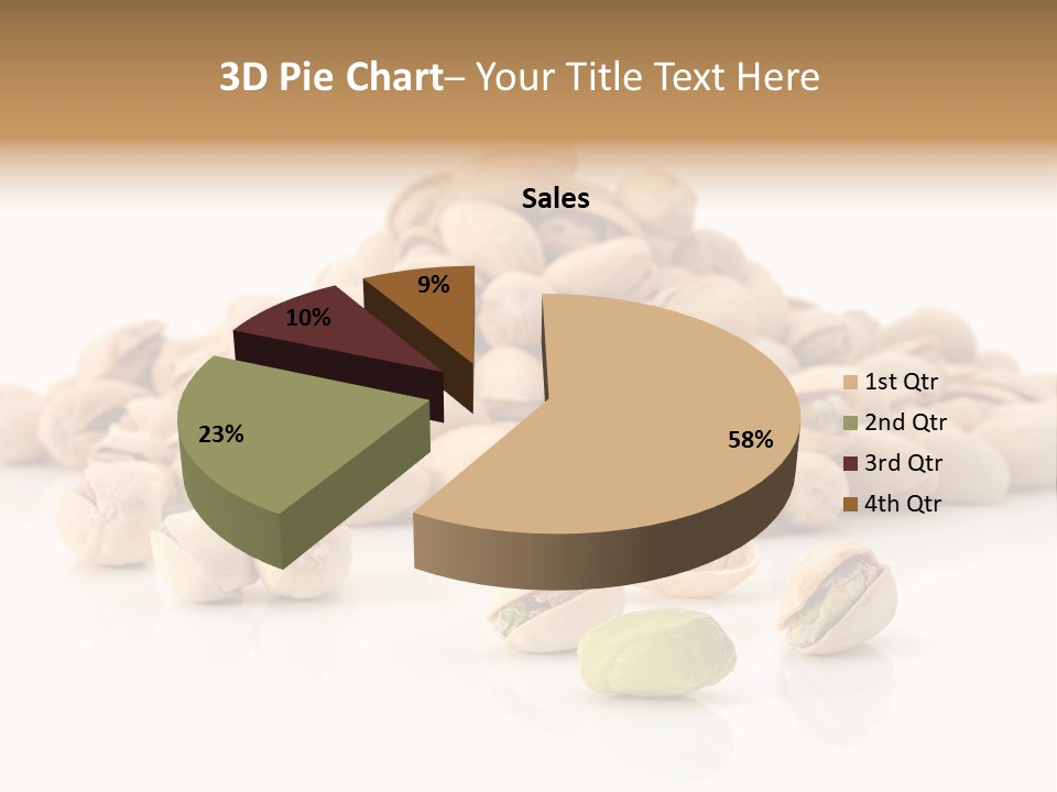 Peeled Nut Isolated PowerPoint Template