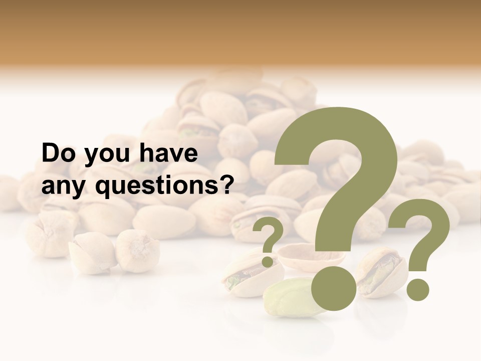 Peeled Nut Isolated PowerPoint Template