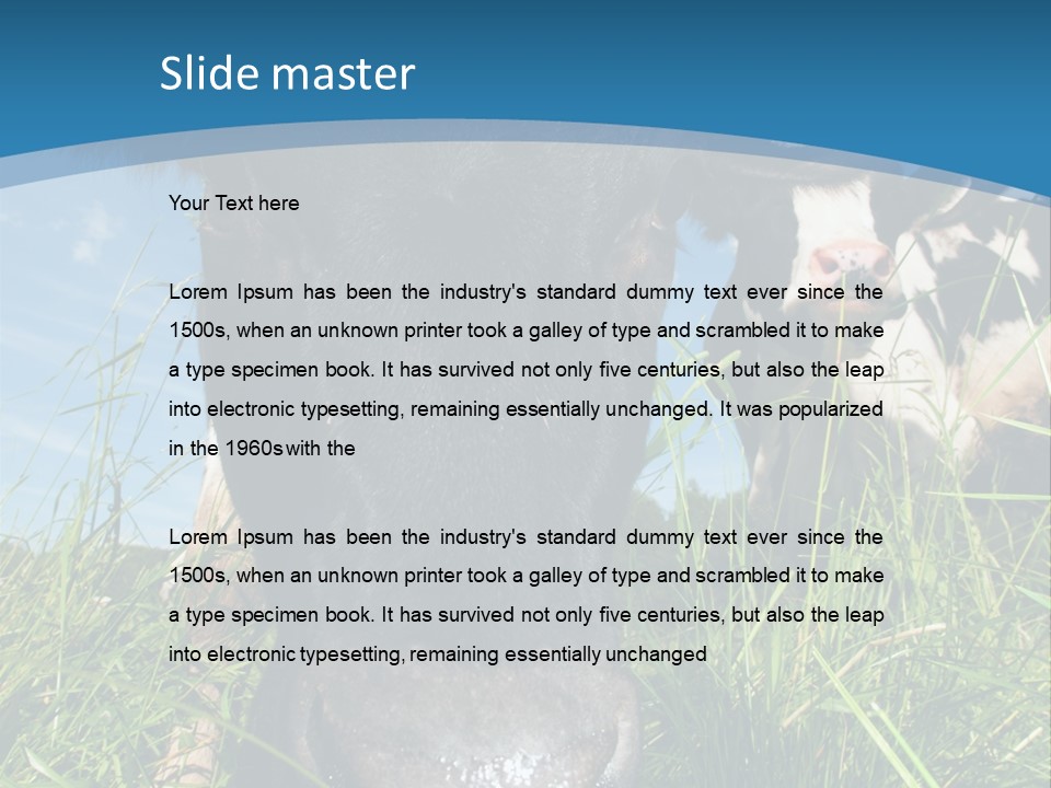 Ranch Cow Land PowerPoint Template