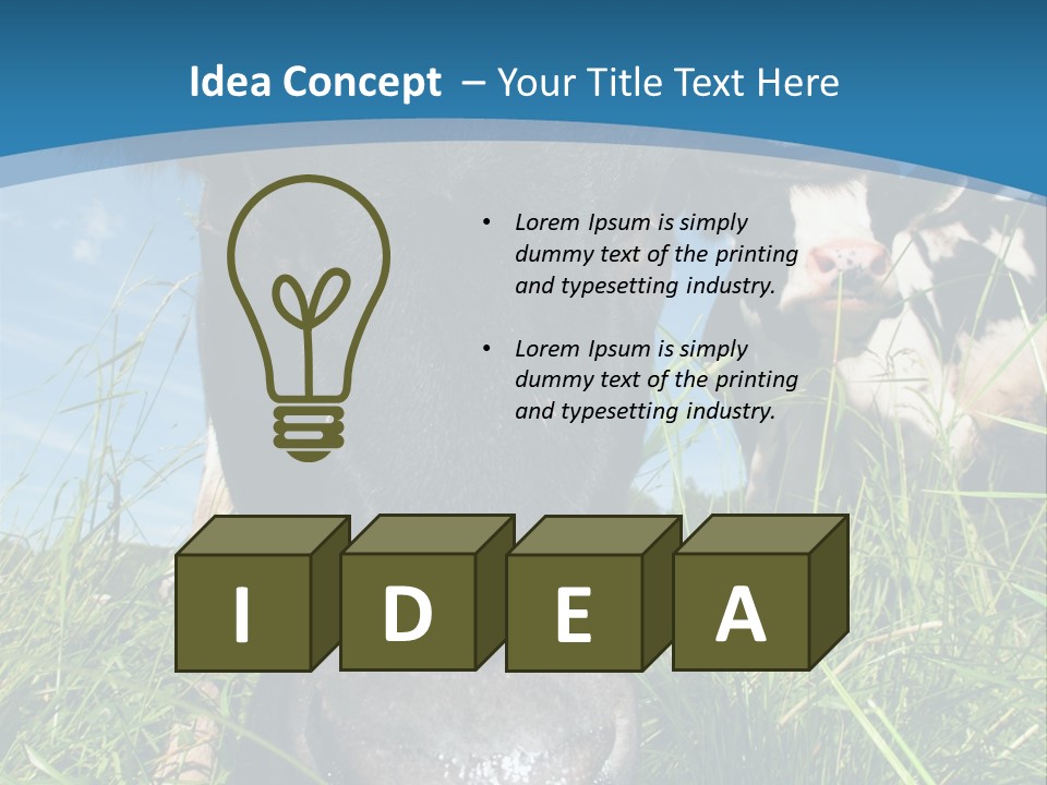 Ranch Cow Land PowerPoint Template