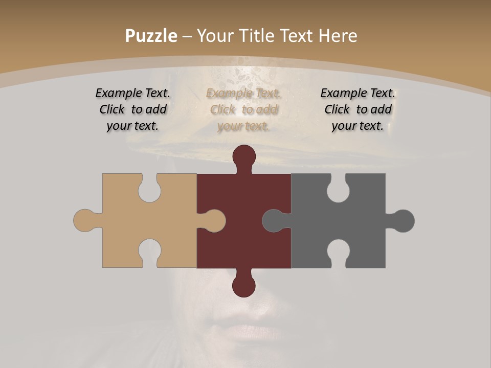 Part Men Miner PowerPoint Template