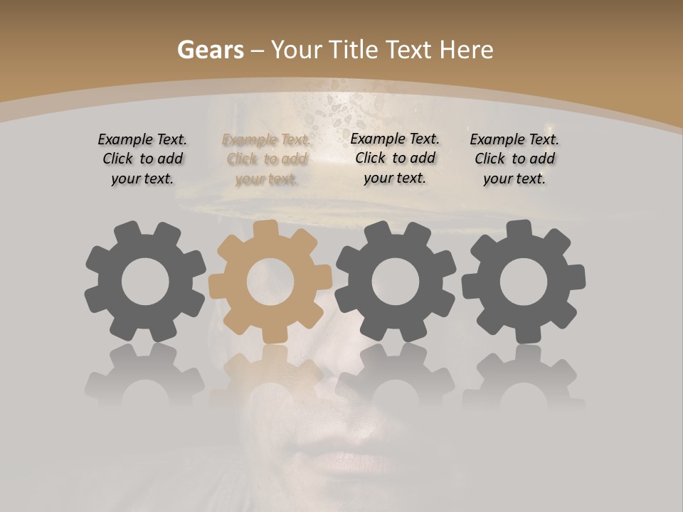 Part Men Miner PowerPoint Template