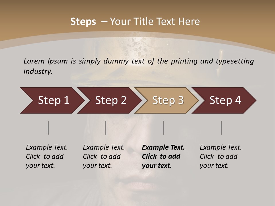 Part Men Miner PowerPoint Template