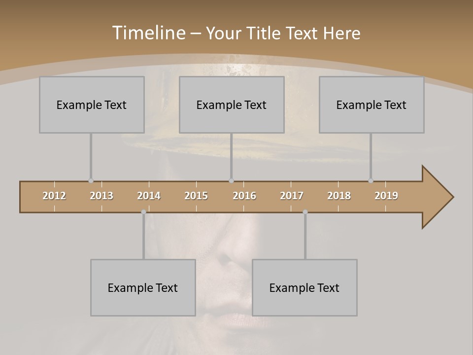 Part Men Miner PowerPoint Template