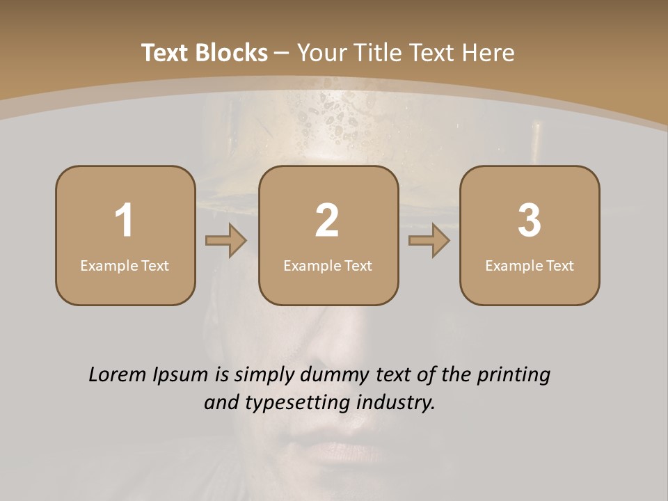 Part Men Miner PowerPoint Template