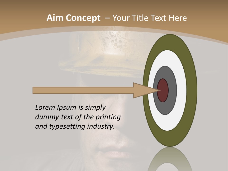 Part Men Miner PowerPoint Template