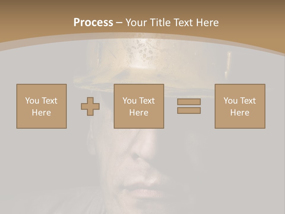 Part Men Miner PowerPoint Template