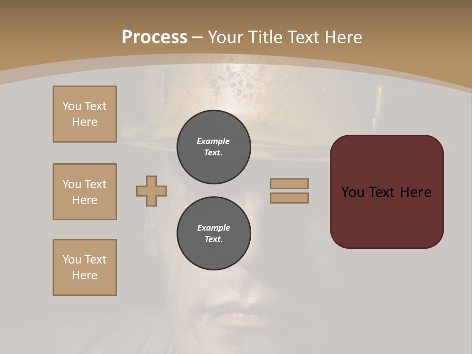 Part Men Miner PowerPoint Template