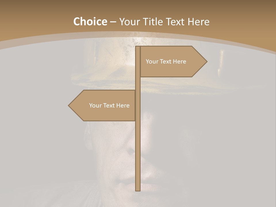 Part Men Miner PowerPoint Template