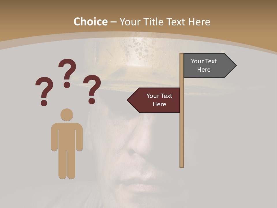 Part Men Miner PowerPoint Template