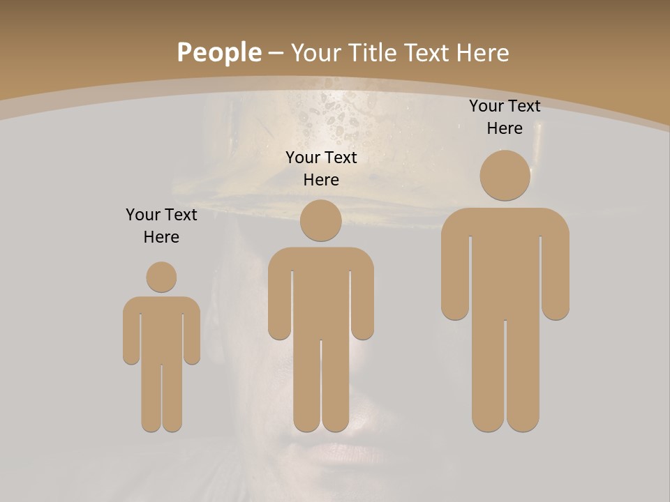 Part Men Miner PowerPoint Template