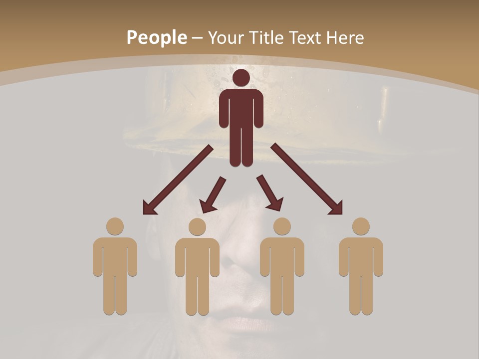 Part Men Miner PowerPoint Template